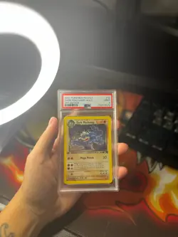 Pokemon Card Dark Machamp 10/82 Team Rocket Holo 1st Edition Graded PSA 9 Mint - Image 1