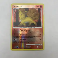 Vulpix SH6 2009 Platinum Set Pokemon Card Reverse Holo Shiny Secret Rare - NM - Image 1