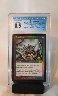 MTG Crawlspace Urza's Legacy Rare Foil. [1999] Graded (CGC) 8.5 NM/MINT+ - Image 1