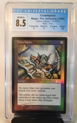 MTG Crawlspace Urza's Legacy Rare Foil. [1999] Graded (CGC) 8.5 NM/MINT+ - Image 2