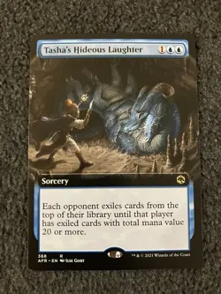 Magic The Gathering MTG - Tasha's Hideous Laughter (Extended Art) - AFR - Image 1