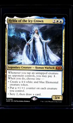 2023 MTG Magic The Gathering WOE Wilds of Eldraine #206 Hylda of the Icy Crown - Image 1