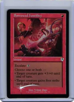 MTG Foil Borrowed Hostility Retro Frame Innistrad Remastered NM - Image 1