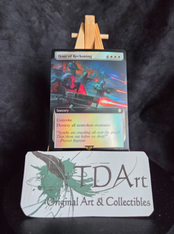 HOUR OF RECKONING ~ NM ~ MTG Magic - 0450 PIP Fallout - EXTENDED Art FOIL - Image 1