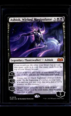 2023 MTG Magic The Gathering WOE Wilds of Eldraine #78 Ashiok Wicked Manipulator - Image 1