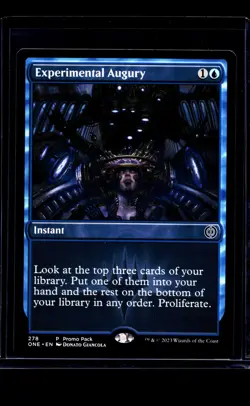 2023 MTG Magic The Gathering PPONE Phyrexia One Promo #278 Experimental Augury - Image 1
