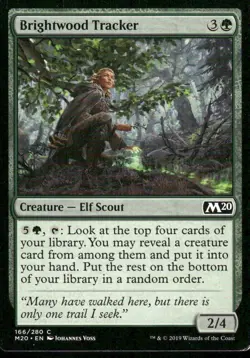 Brightwood Tracker 166/280 M20 MTG Magic the Gathering card - Image 1