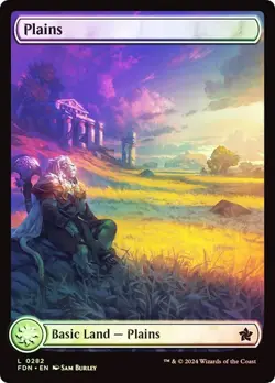Plains (0282) Foundations Foil MTG Magic The Gathering - Image 1