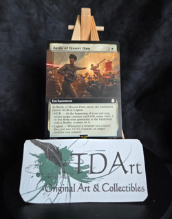 BATTLE OF HOOVER DAM ~ NM ~ MTG Magic - 0364 PIP Fallout - Extended Art - Image 1
