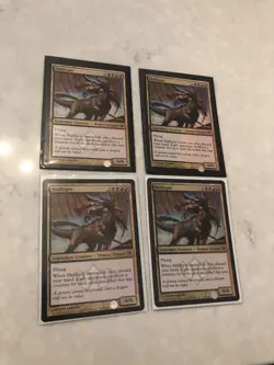 Malfegor X4 Magic The Gathering MTG FOIL Promo Launch & Release Playset LP🔥 - Image 3