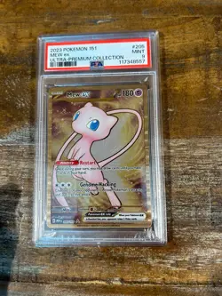 Pokemon 2023 151 Ultra Premium Collection MEW Ex Metal #205 PSA 9 Mint RARE 2 - Image 1
