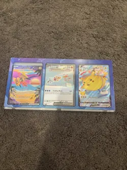 tapu koko eiscue and flying pikachu mixed lot of pokemon cards - Image 1