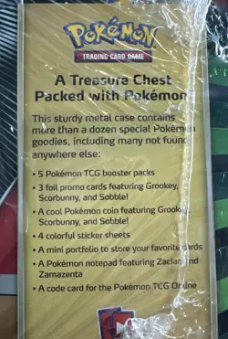 Pokemon TCG: 2020 Spring Collector's Treasure Chest (Lunch Box) Tin New/SEALED - Image 3
