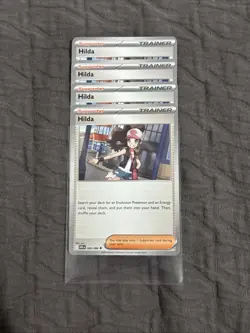 4 x Hilda Trainer 084/086 Playset - White Flare Pokemon - Near Mint / Mint - Image 1