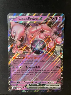 Team Rocket's Mewtwo ex SVP 205 Destined Rivals Pokemon Promo Near Mint - Image 1