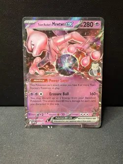 Team Rocket's Mewtwo ex SVP 205 Destined Rivals Pokemon Promo Near Mint - Image 2