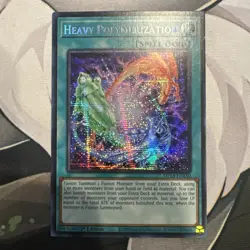 Yugioh! NM Heavy Polymerization MP24-EN150 (Prismatic Secret Rare) 1st Edition - Image 1
