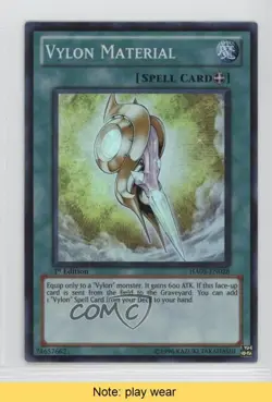 SR - Vylon Material 1st Ed. YuGiOh Hidden Arsenal 5: Steelswarm Invasion e6j - Image 1