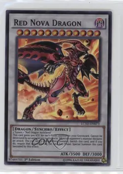 UR - Red Nova Dragon 1st Ed. YuGiOh Legendary Collection 5Ds MegaPack 0d08 - Image 1