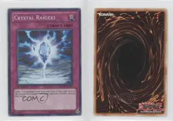 Crystal Raigeki 1st Ed. YuGiOh Ra Yellow Mega-Pack #RYMP-EN055 0e1 - Image 3