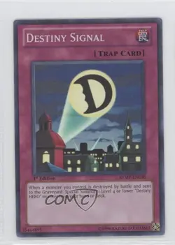 Destiny Signal 1st Ed. YuGiOh Ra Yellow Mega-Pack #RYMP-EN038 0b5 - Image 1