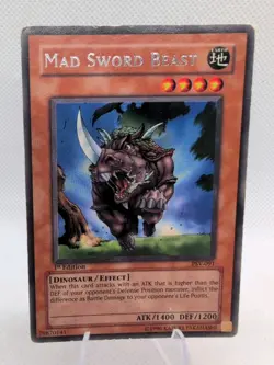 Yu-Gi-Oh! TCG MAD SWORD BEAST PSV-091 Pharaoh's Servent 1ST Edition yugioh - Image 1