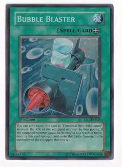 YuGiOh Bubble Blaster DP1-EN023 Duelist Pack Super Rare 1st Edition NM - Image 1