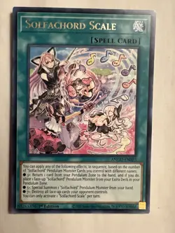 Solfachord Scale - ANGU-EN023 - Rare - 1st Edition - Yugioh Ancient Guardians NM - Image 1