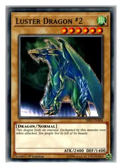 YuGiOh! Duelists of Tomorrow - Luster Dragon #2 - 1st Edition SS02-ENA04 - NM - Image 1