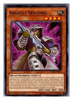 DANE-EN011 ASSAULT SENTINEL COMMON 1ST EDITION YuGiOh CARD - Image 1
