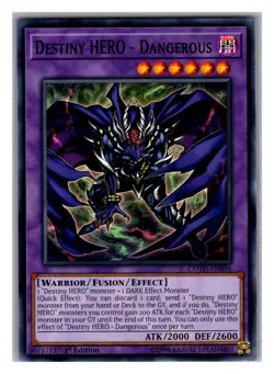 Destiny HERO - Dangerous - COTD-EN096 - Common 1st Edition Yugioh - Image 1