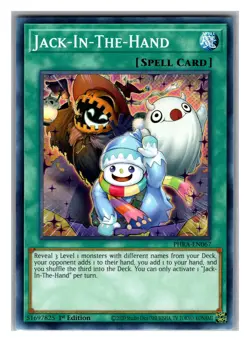Jack-In-The-Hand PHRA-EN067 Yugioh Phantom Rage 1st Edition New Spell - Image 1