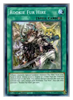 PHRA-EN065 ROOKIE FUR HIRE COMMON 1ST EDITION YuGiOh CARD - Image 1