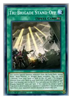 PHRA-EN052 TRI-BRIGADE STAND-OFF COMMON 1ST EDITION YuGiOh CARD - Image 1
