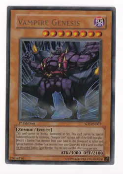 Vampire Genesis SD2-EN001 Ultra Rare 1st Edition Near Mint Yugioh - Image 1