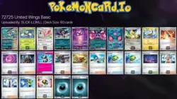 United Wings Standard 60 Card Deck Black Katana Sleeves Pokemon TCG Bundle - Image 1