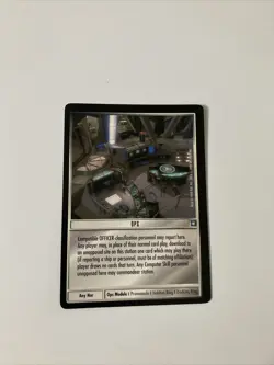 Star Trek CCG Sites Ops Common Black Boarder Card - Image 1