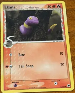 Ekans 47/101 EX Dragon Frontiers Reverse Holo Stamped Pokemon Card Hp - Image 2