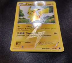 Pikachu 115/114 Black & White Base Secret Rare Pokemon Card LP - Image 2
