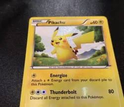 Pikachu 115/114 Black & White Base Secret Rare Pokemon Card LP - Image 3