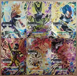 Dragon Ball Super Divers vol.4 Sample Card 6 set Japan Limited Bandai RARE - Image 1