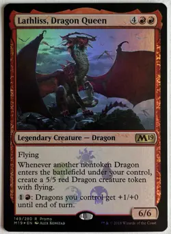Lathliss Dragon Queen MTG Promo Foil M19 - Image 1