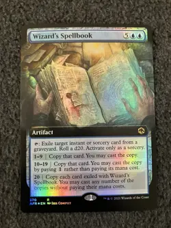 Magic The Gathering MTG - Wizard's Spellbook (Extended Art) Foil - AFR - Image 1
