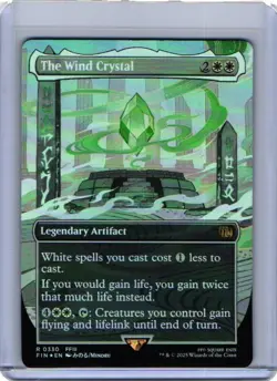 The Wind Crystal - (Borderless FOIL) - FINAL FANTASY - NM MTG - 330 - Image 1