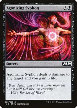 x1 Agonizing Syphon Core Set 2020 MTG 083/280 COMMON M/NM 1x - Image 1