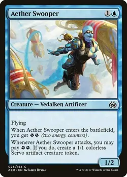 x1 Aether Swooper Aether Revolt MTG 026/184 COMMON LP 1x - Image 1