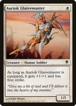 x1 Auriok Glaivemaster Darksteel MTG 1/165 COMMON M/NM 1x - Image 1