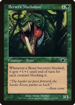 x1 Berserk Murlodont Legions MTG 117/145 COMMON LP 1x - Image 1