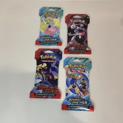 NEW -Pokemon TCG - Journey Together AND Destined Rivals- 4 Sleeved Booster Packs - Image 1