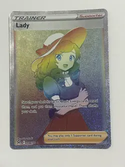 Pokemon TCG Lost Origin Lady (208/196) Secret Rare - Image 1